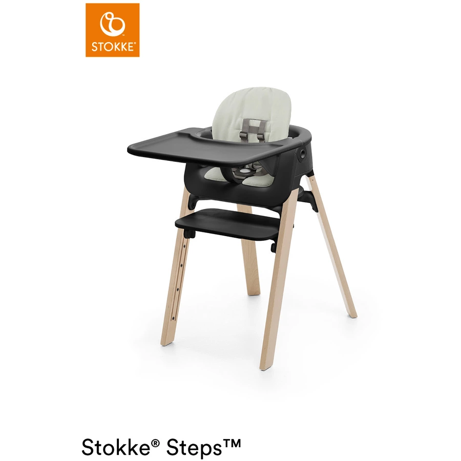 STOKKE® Steps™ Hochstuhl Black Buche Natural