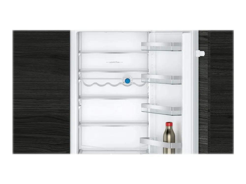 Siemens iQ300 KI87VVSE0 - Køleskab/fryser - bund-fryser - til indbygning - niche - bredde: 56 cm - dybde: 55 cm - højde: 177.5 cm - 270 liter - Klasse E - Glidehængsel