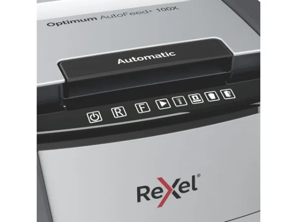 Makulator Rexel Optimum AutoFeed  100X krydsmakulering 4x28 mm (P-4)