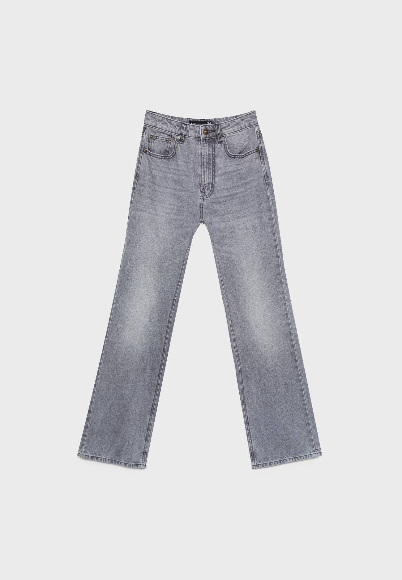 calça jeans D92 reta de perna larga
