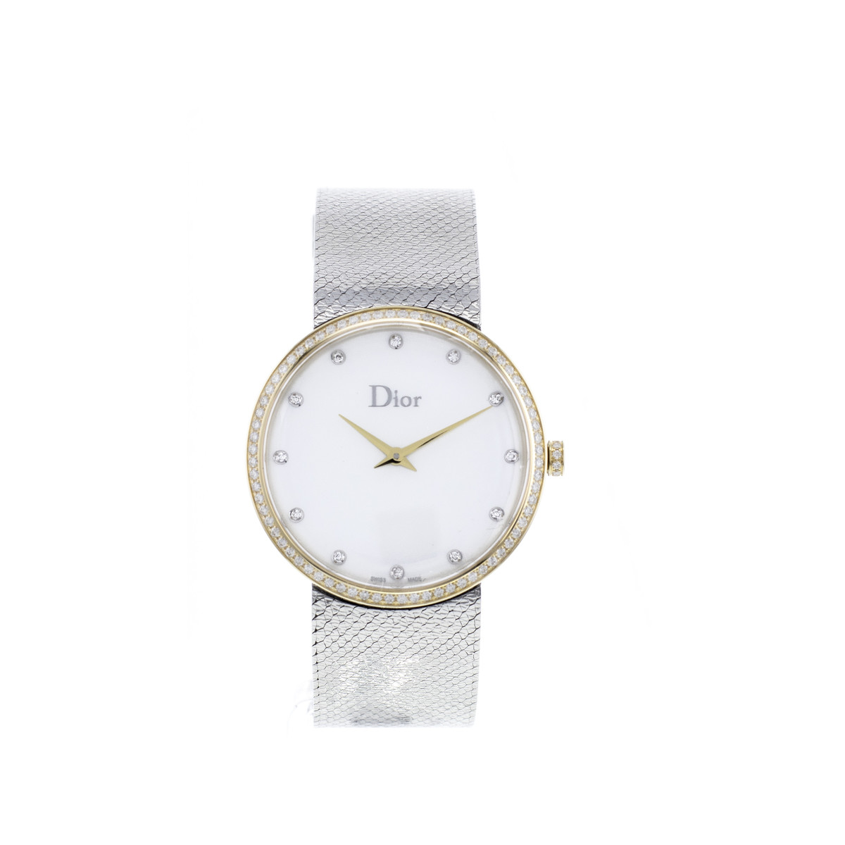Montre d'occasion DIOR D acier femme quartz