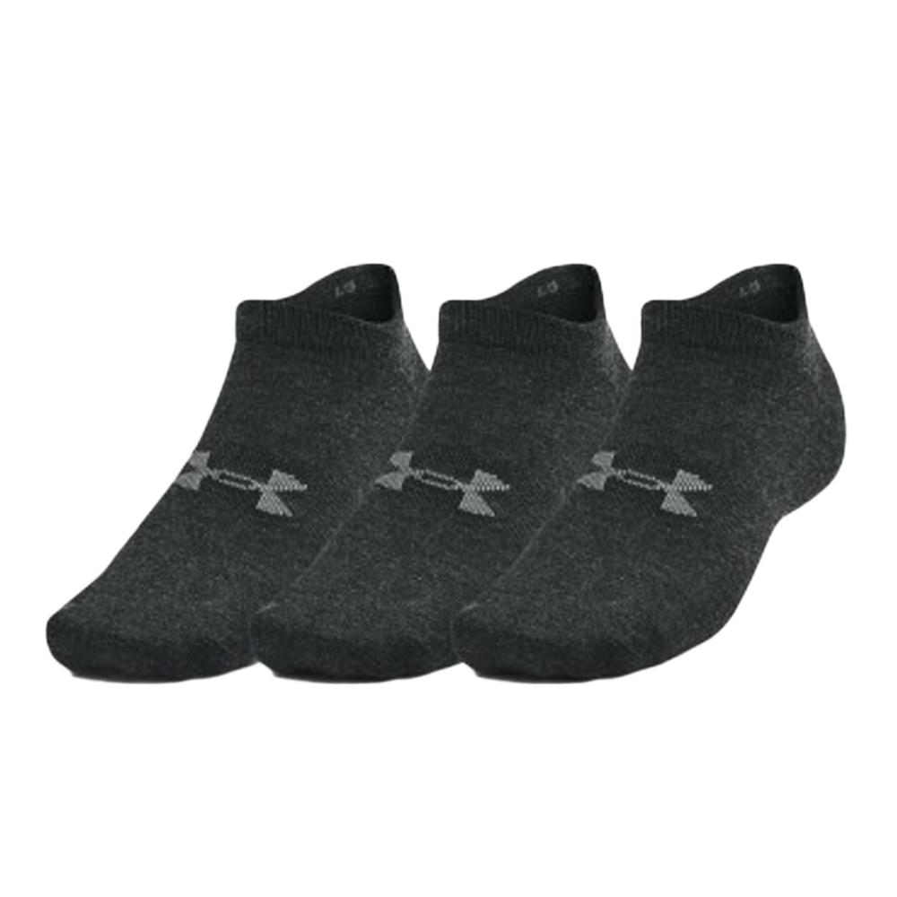Under Armour X3 Paires de Chaussettes Gris Foncé Under Armour Essential No Show