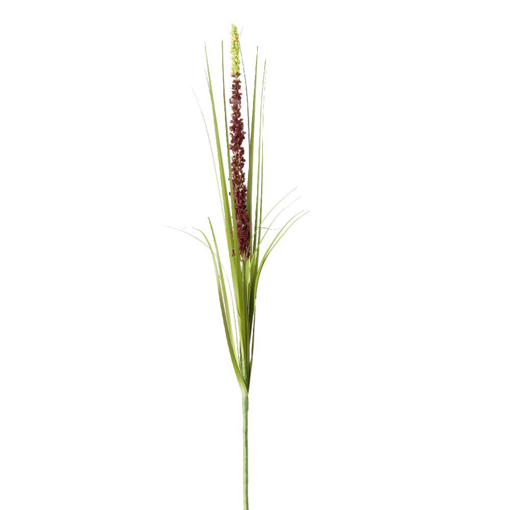 Fleur artificielle 1 tige liatris rouge clair ou foncé H90cm