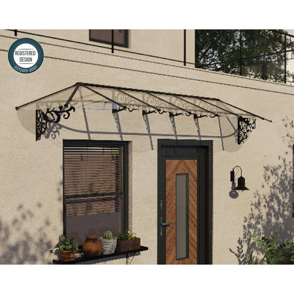 ENTRÉTAK CANOPIA LILYFRENCH 0,9X4,2M KLAR/SVART
