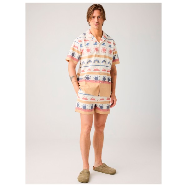 KnowledgeCotton Apparel - Mid-Thigh Icon AOP Seersucker Swimshorts - Short de bain