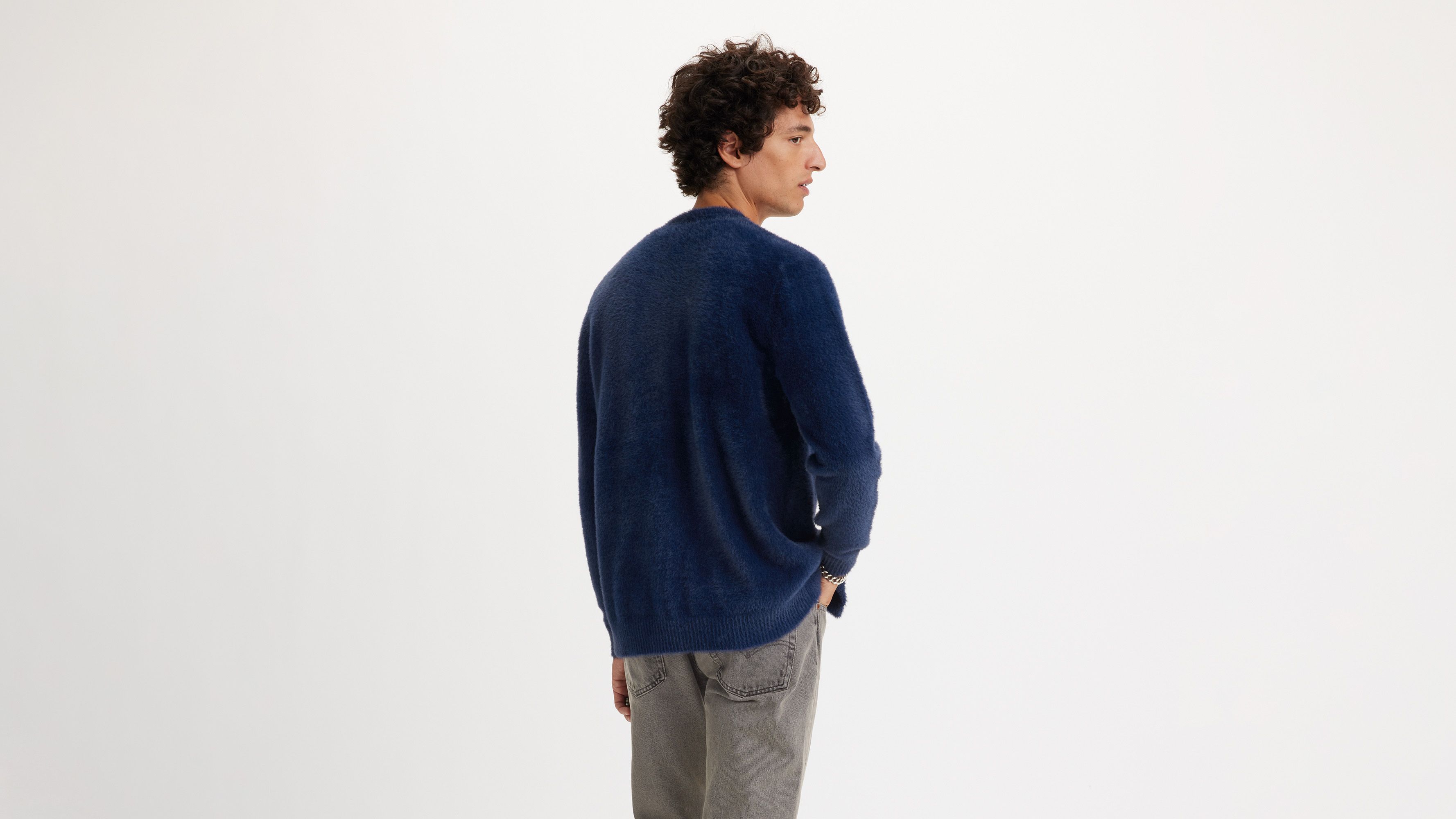 Cardigan en maille Fluffy - Naval Academy - Bleu