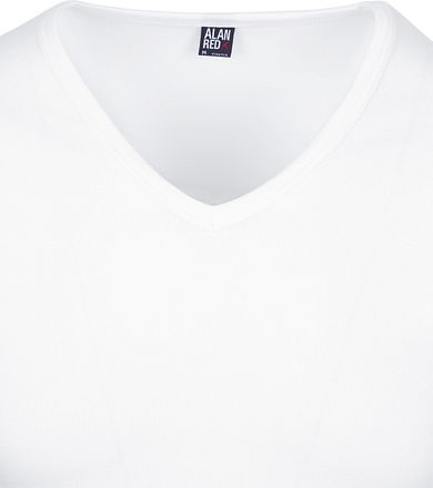 Alan Red Oklahoma T-shirt Stretch Wit (3pack) 6681/3P/01 Oklahoma T-Shirt White kopen