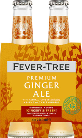 FEVER TREE GINGER ALE 4-PACK 4X20CL