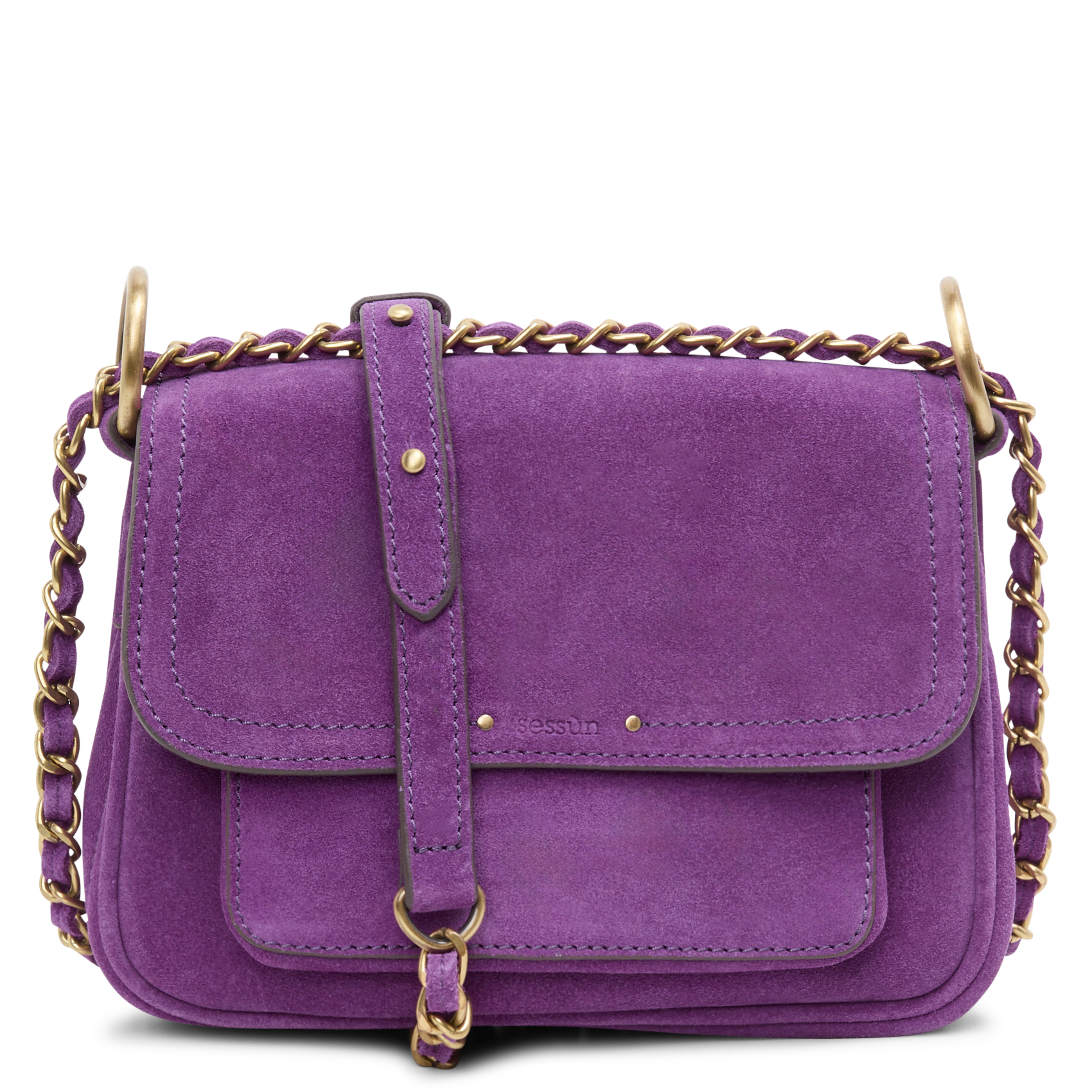 NIU MIMITA - Sac besace en cuir | Violet