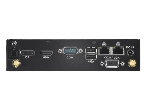 Shuttle XPC slim DS50U - Barebone - Slim-PC LGA1700 sokkel - 1 x Celeron 7305 - RAM 0 GB - UHD Graphics - Gigabit Ethernet, 2.5 Gigabit Ethernet - sort