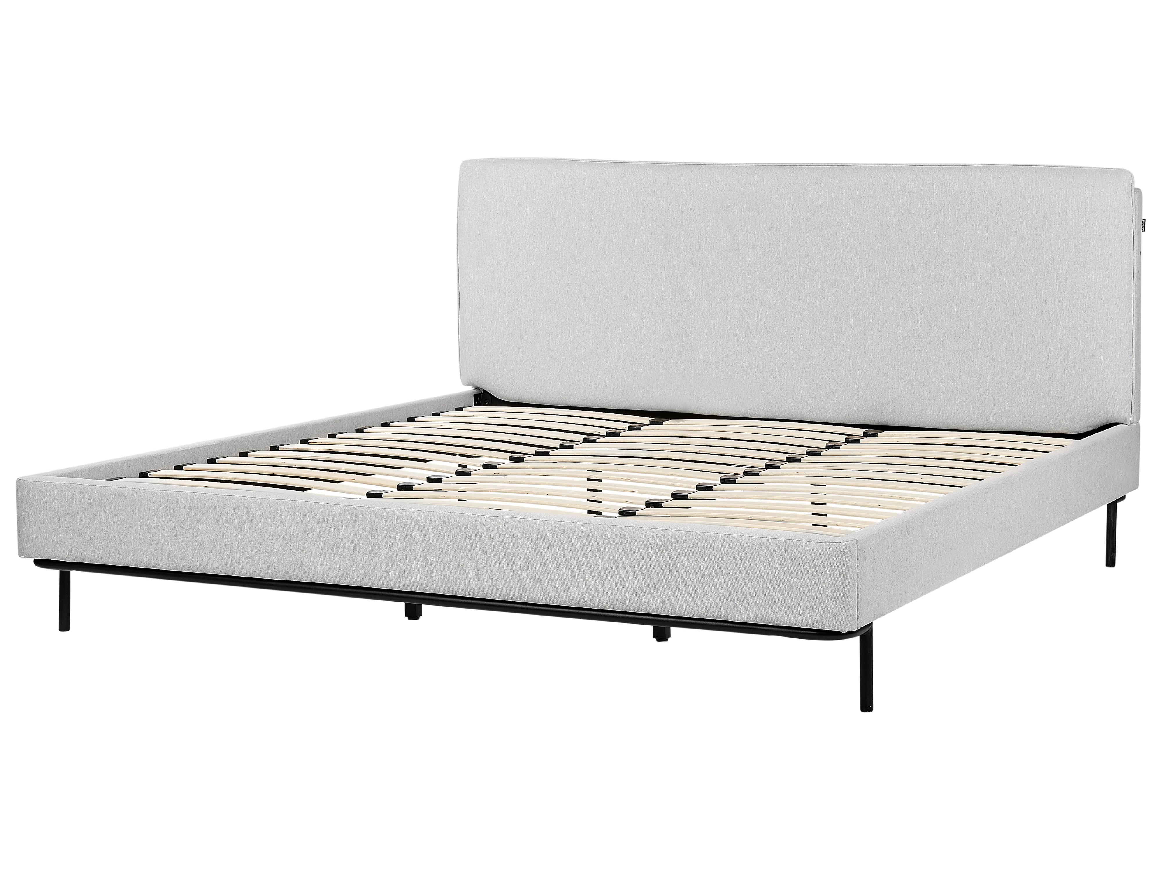 Bed Stof CORIO 180 x 200 cm Lichtgrijs