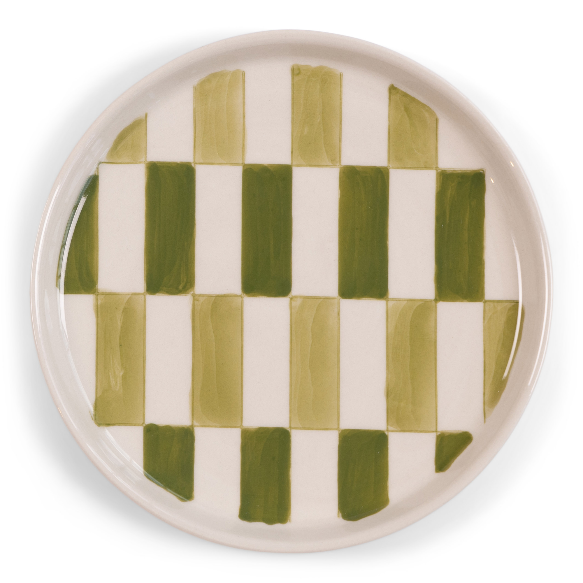 Gebaksbordje Bowie light green  Ø15 cm  - set van 6