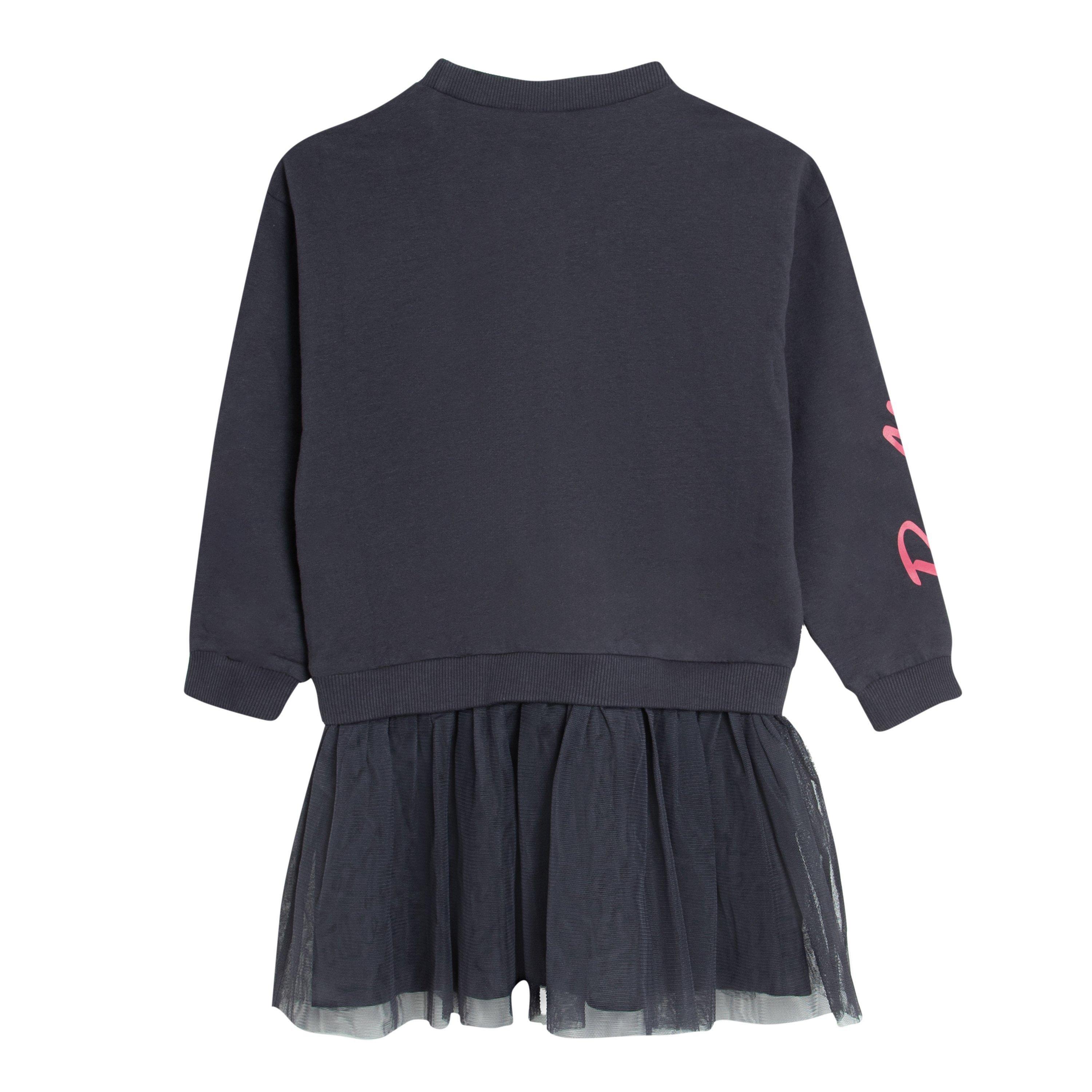 Character Girls Barbie Sweat Dress With Tulle Detail