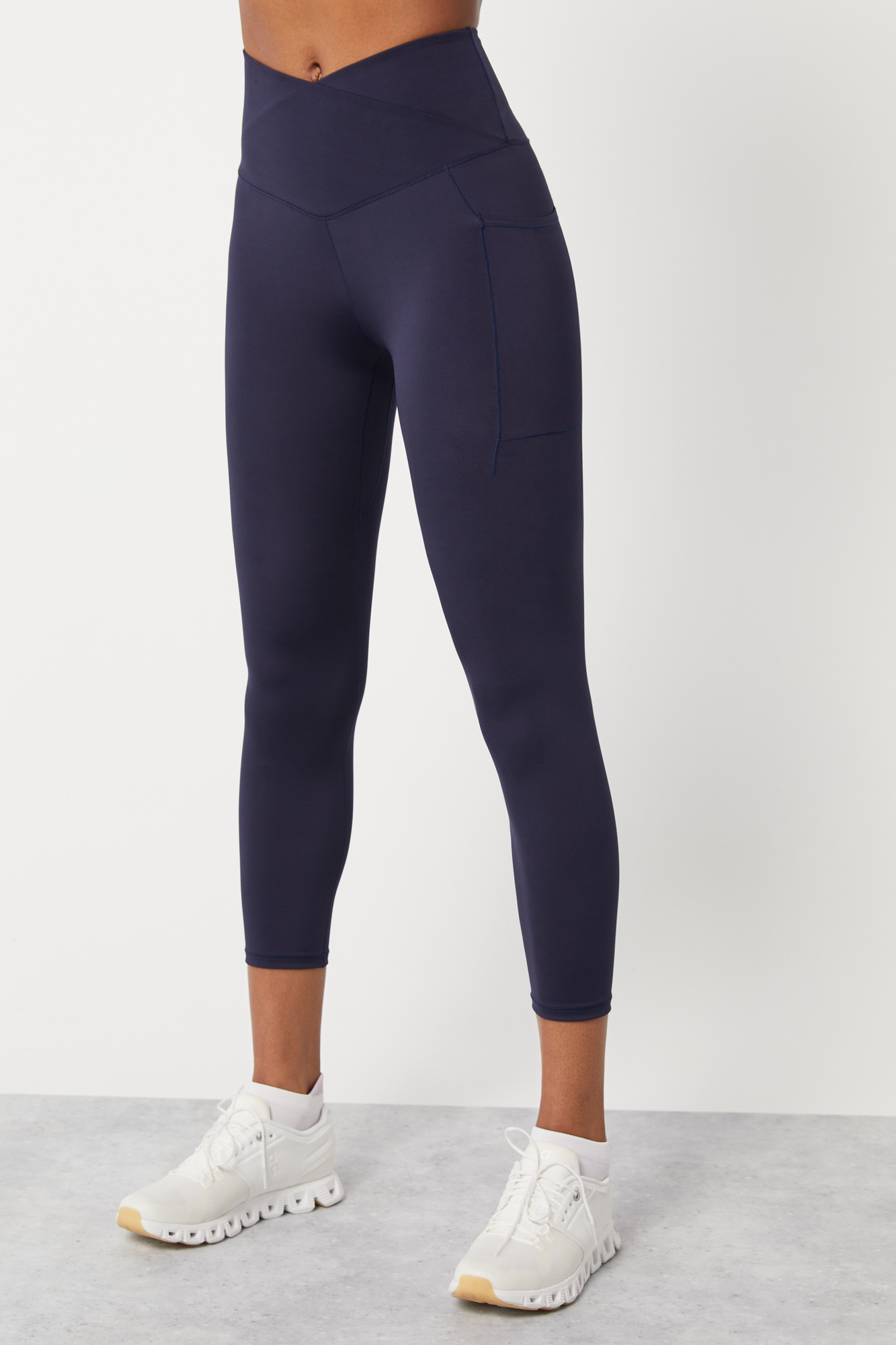 Leggings crop cintura cruzada 4D Stretch