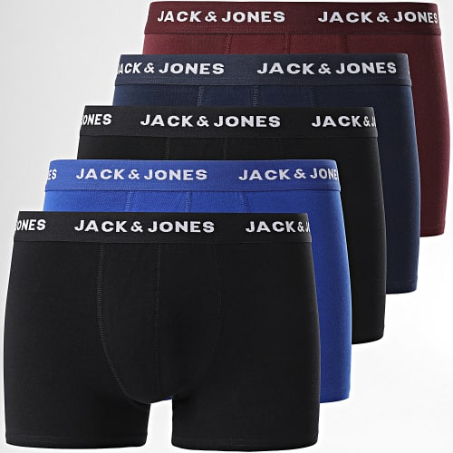 Lot De 5 Boxers Black Friday Noir Bordeaux Bleu Roi