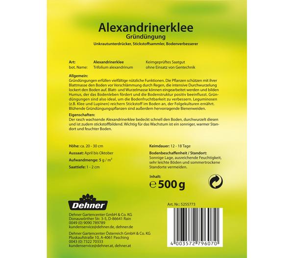 Dehner Gründüngung Alexandrinerklee