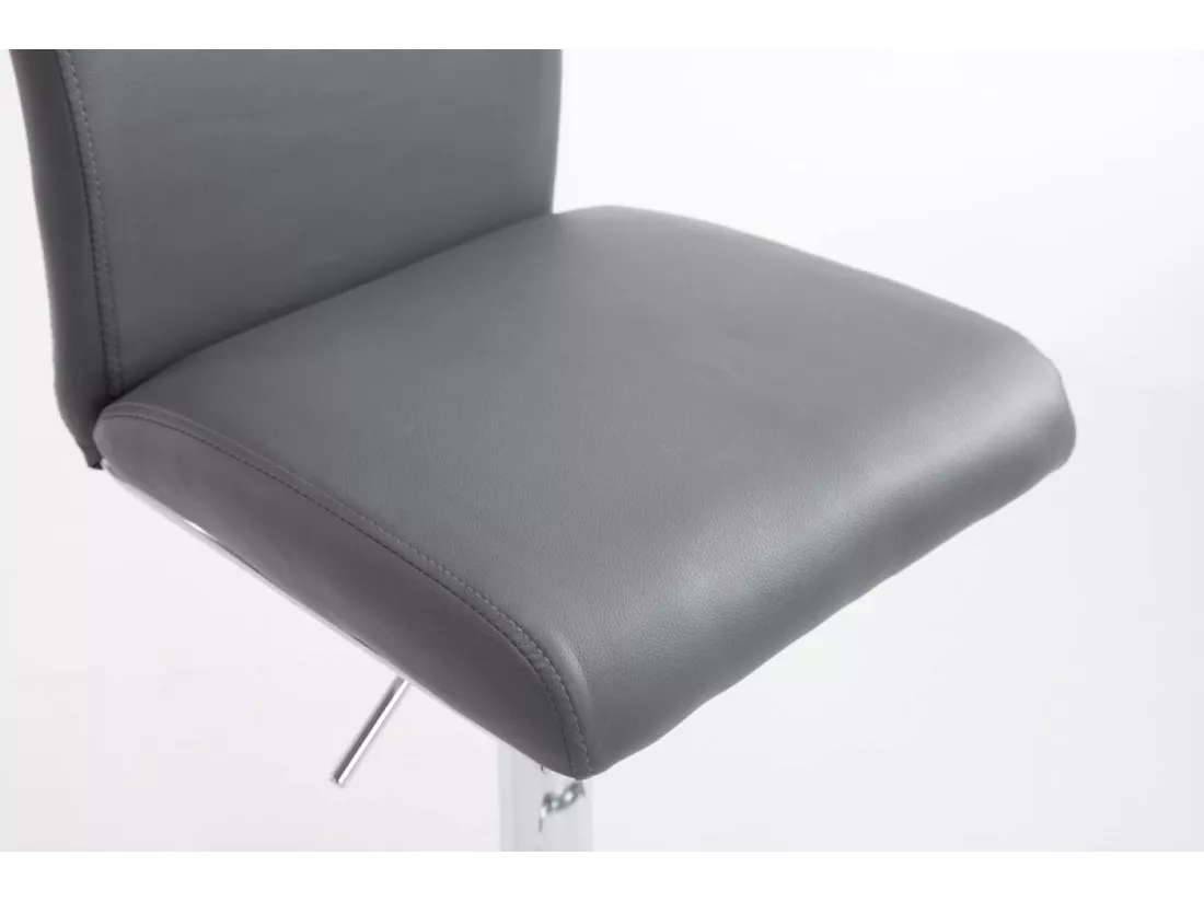 Tabouret de bar - Similicuir - Gris - Köln
