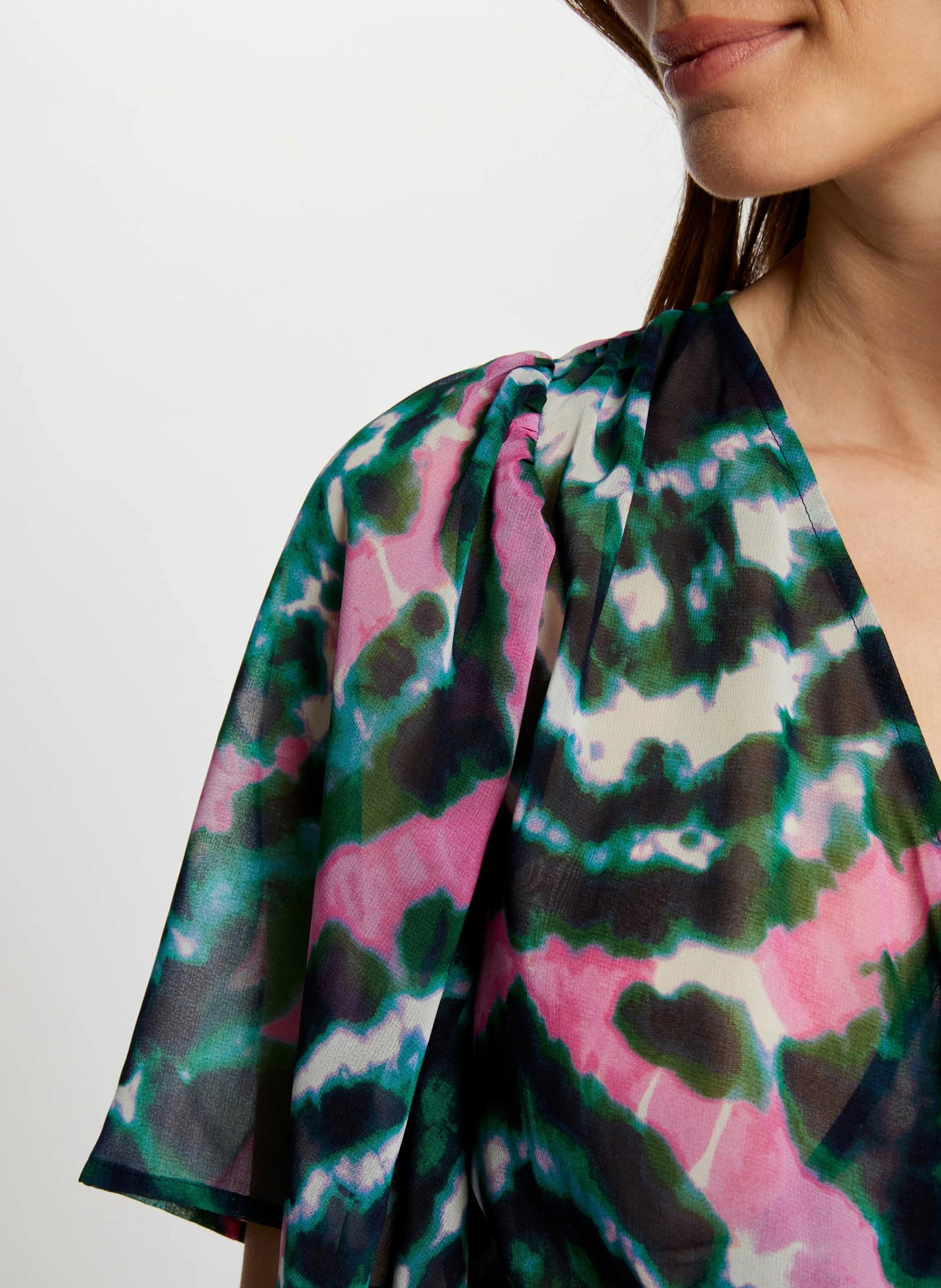 RDIAN.F - Robe longue fluide imprimée | Multicolore
