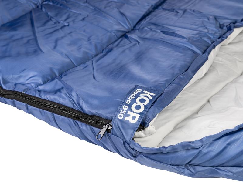 KOOR Schlafsack Baaba 950 Blau 80 x 220 cm Warmer und bequemer Mumienschlafsack