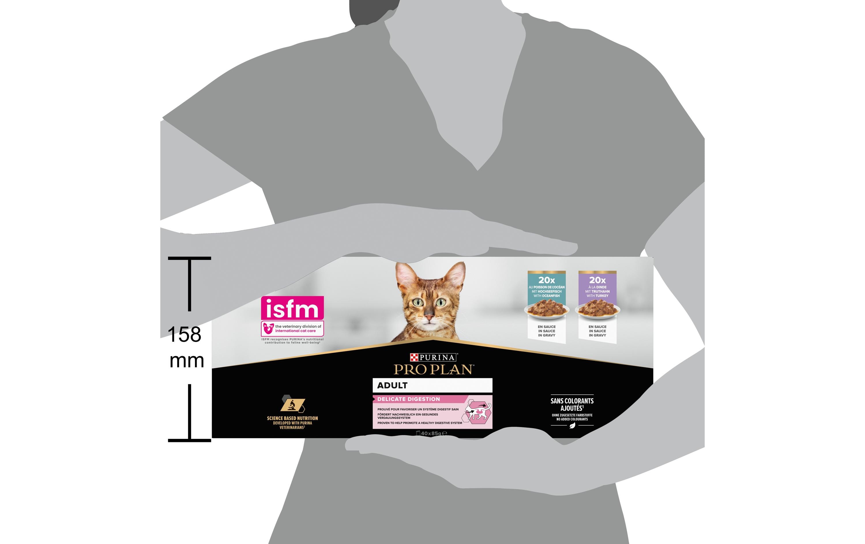 Nassfutter Sauce Hochseefisch und Truthahn 40 x 85 gAlleinfuttermittel für ausgewachsene Katzen