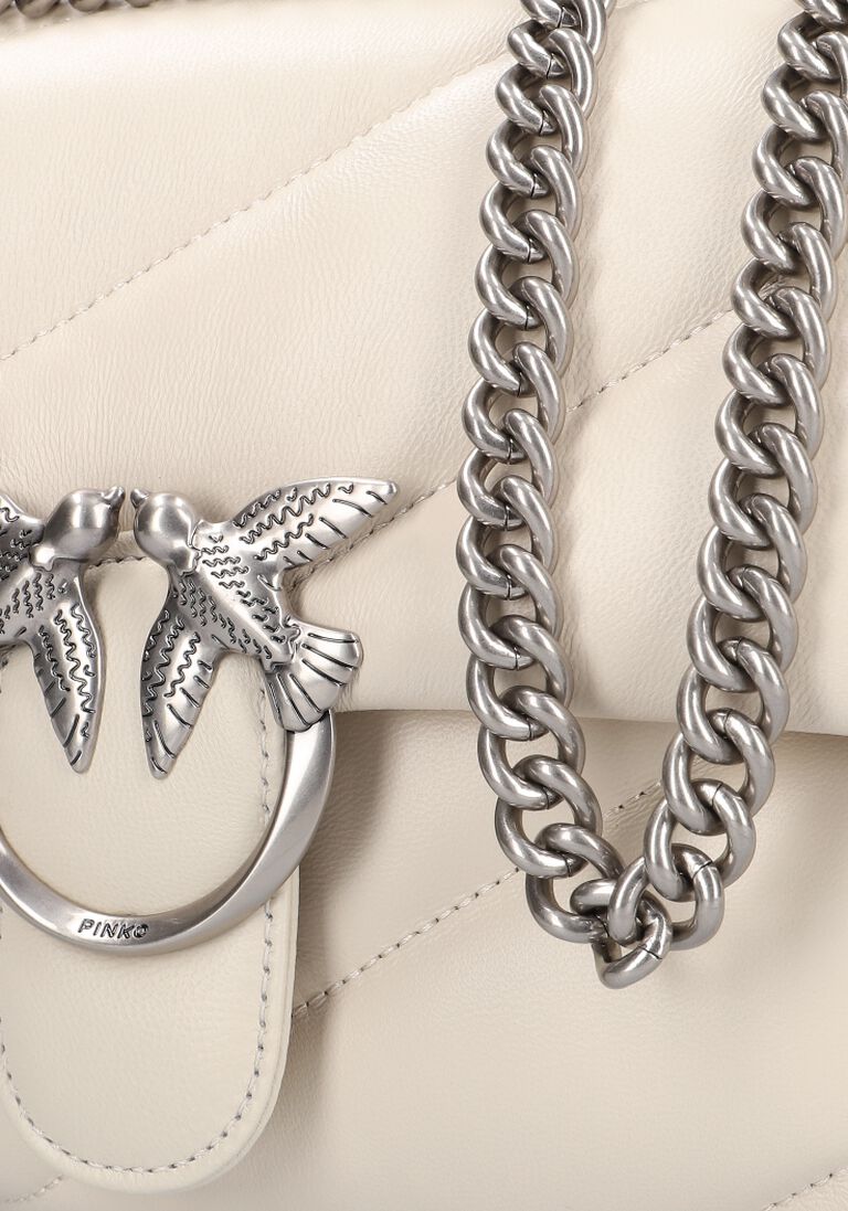 witte pinko schoudertas love puff classic