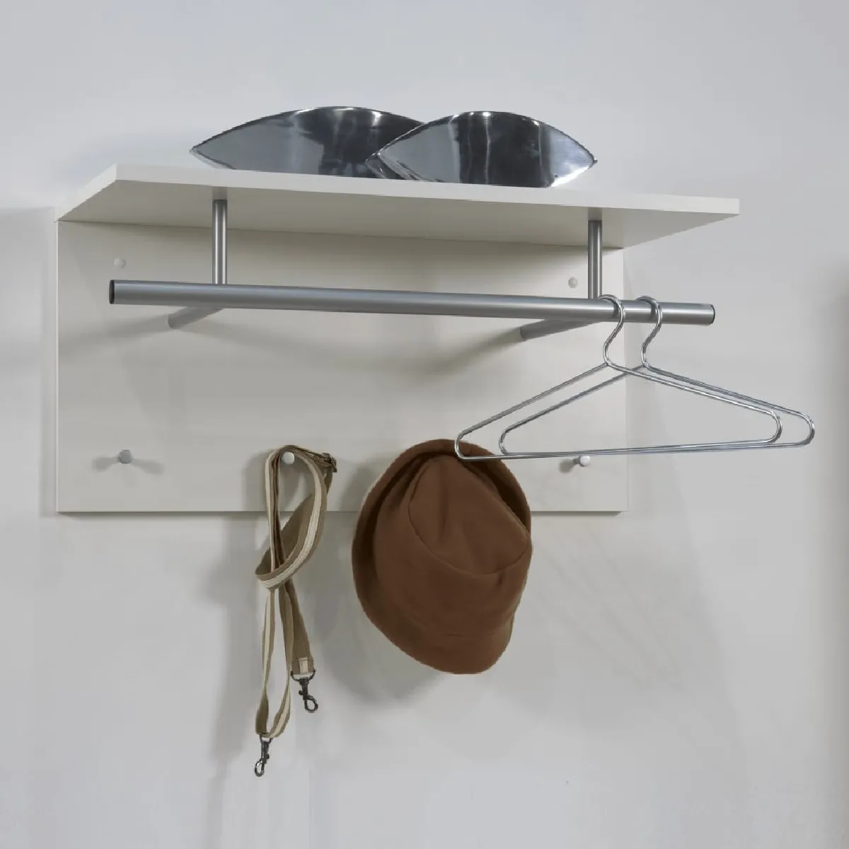FMD Porte-manteau mural - Blanc