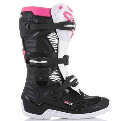 Bottes cross Alpinestars STELLA TECH 3 - BLACK WHITE PINK 2023 - Noir / Rose