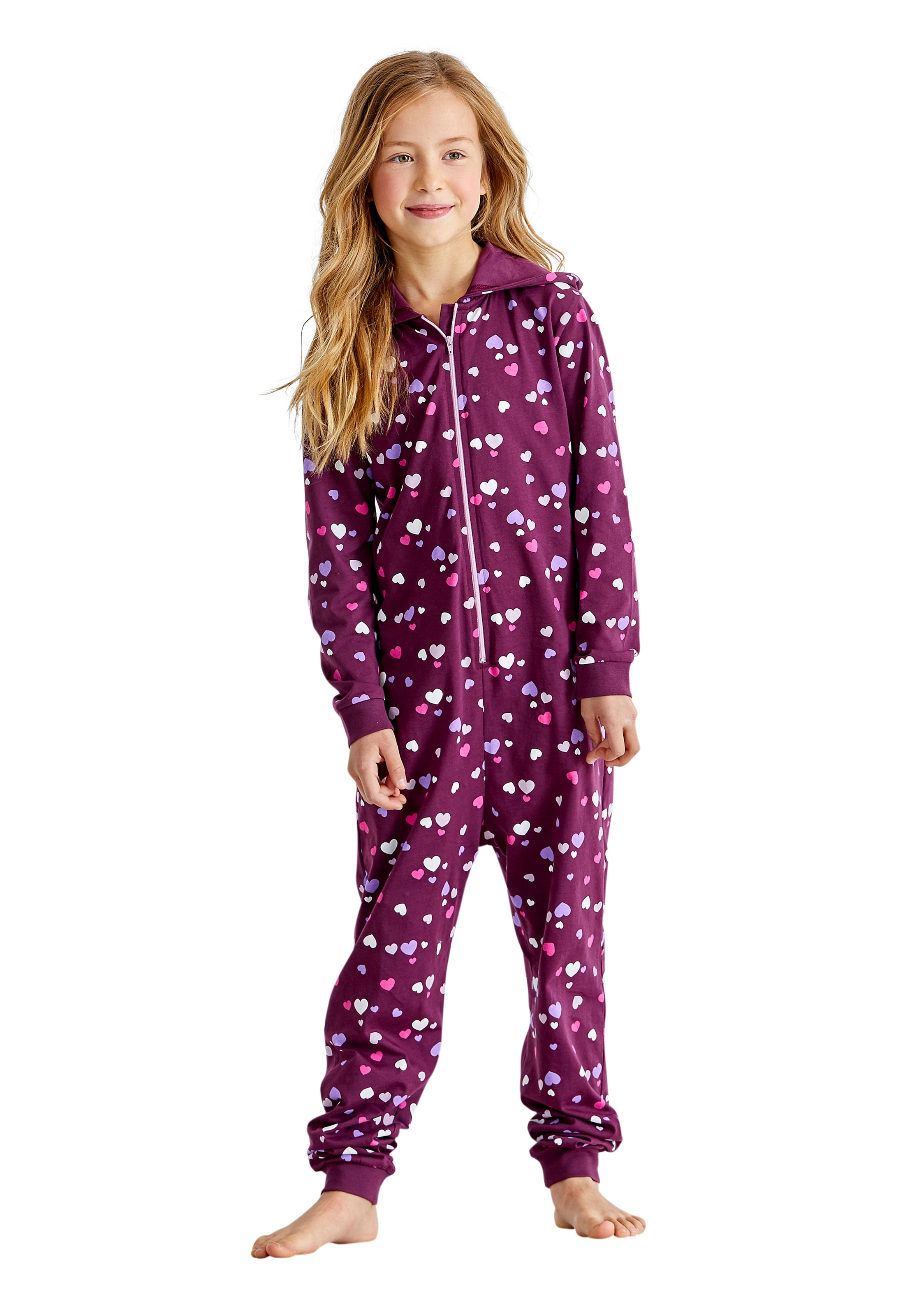 Vivance Overall , toller Einteiler zum Relaxen, mit Herzen bedruckt