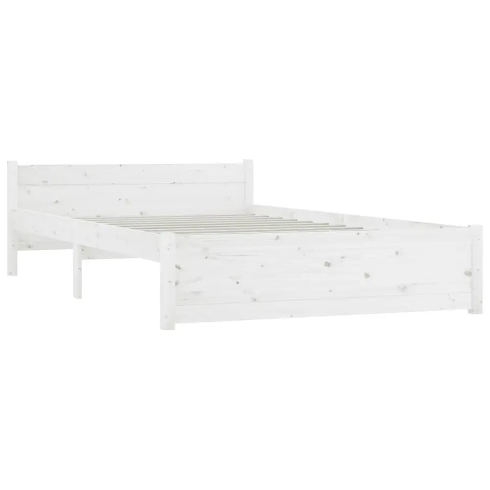 vidaXL - Bedframe - Wit - Hout - 120 x 200 cm