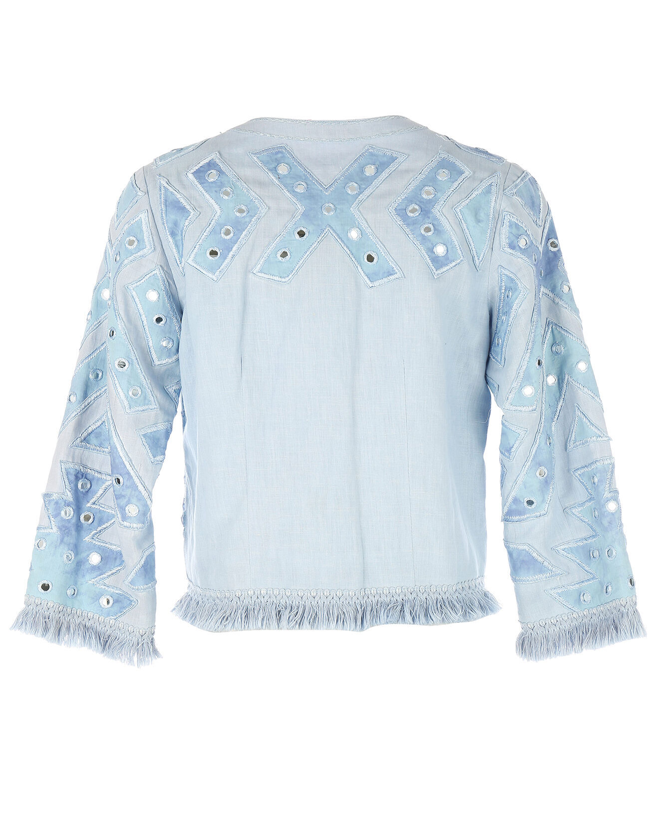 Derhy Veste en Coton & Lin Favorite bleu pétrole