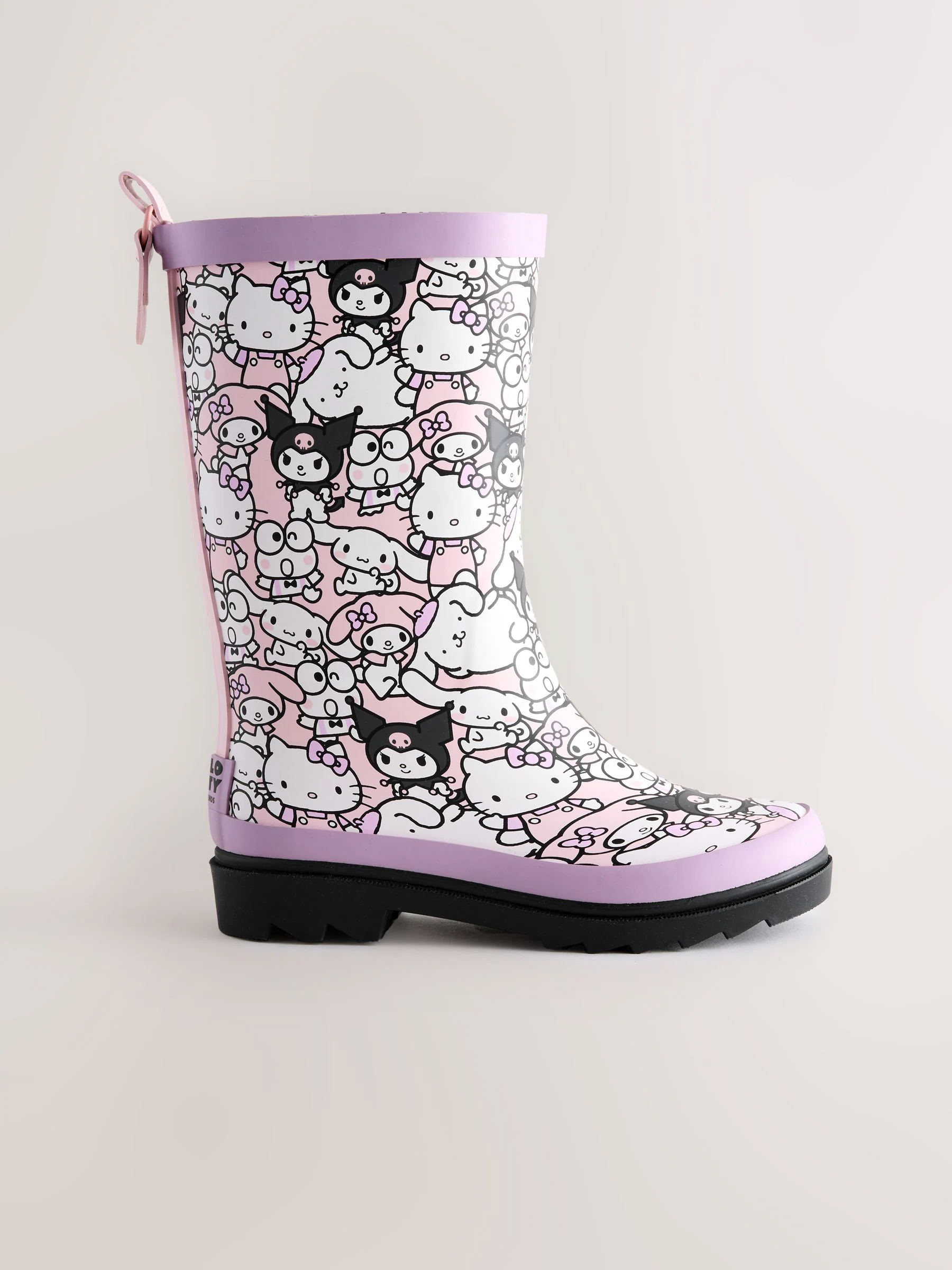 Zwart/paars - Hello Kitty and Friends Wellies