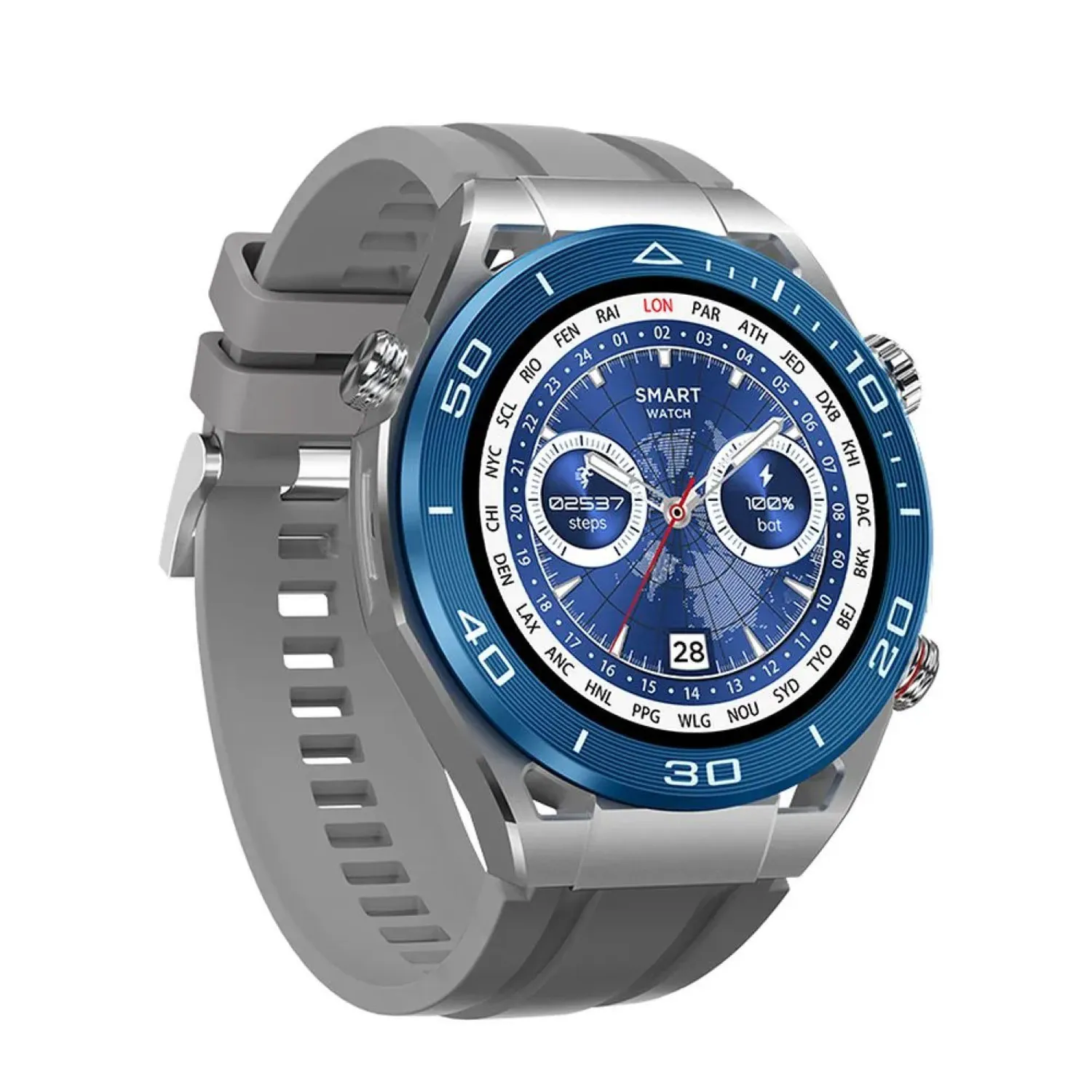 HOCO Smartwatch Y16 Smarte Sportuhr 260 mAh Wasserdicht Gesundheitsbegleiter Silber