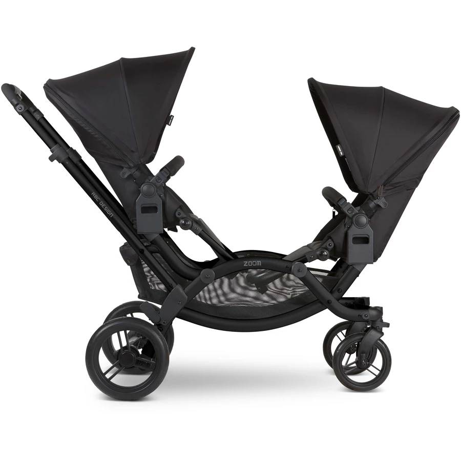 ABC DESIGN Geschwisterwagen Zoom BlackBlack inklusive Wheelblades