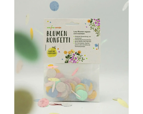 Mijn oogstbloem confetti Alpenaster Korenbloem Zonnehoed Dille mix ' Asters, korenbloem, zonnehoed (Coreopsis), vogeloog (Gilia), gipskruid, dille ' bloemzaden
