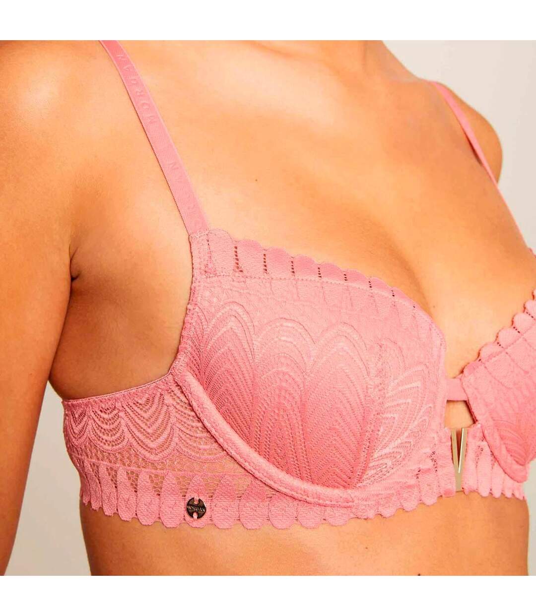 Soutien-gorge ampliforme rose Camille Dentelle
