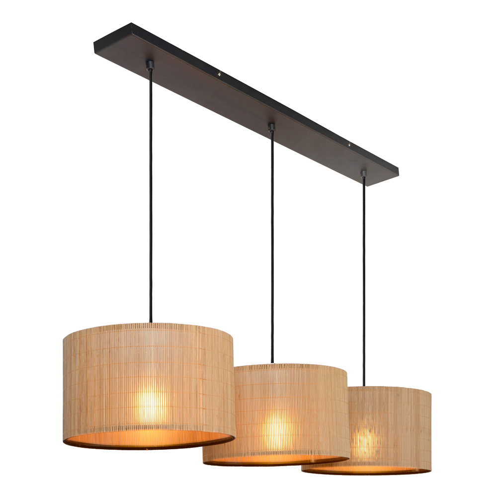Lucide Magius hanglamp 113x32cm E27 rotan
