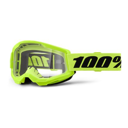 Masque cross 100% Enfant STRATA 2 Jaune Fluo - Clair - Jaune