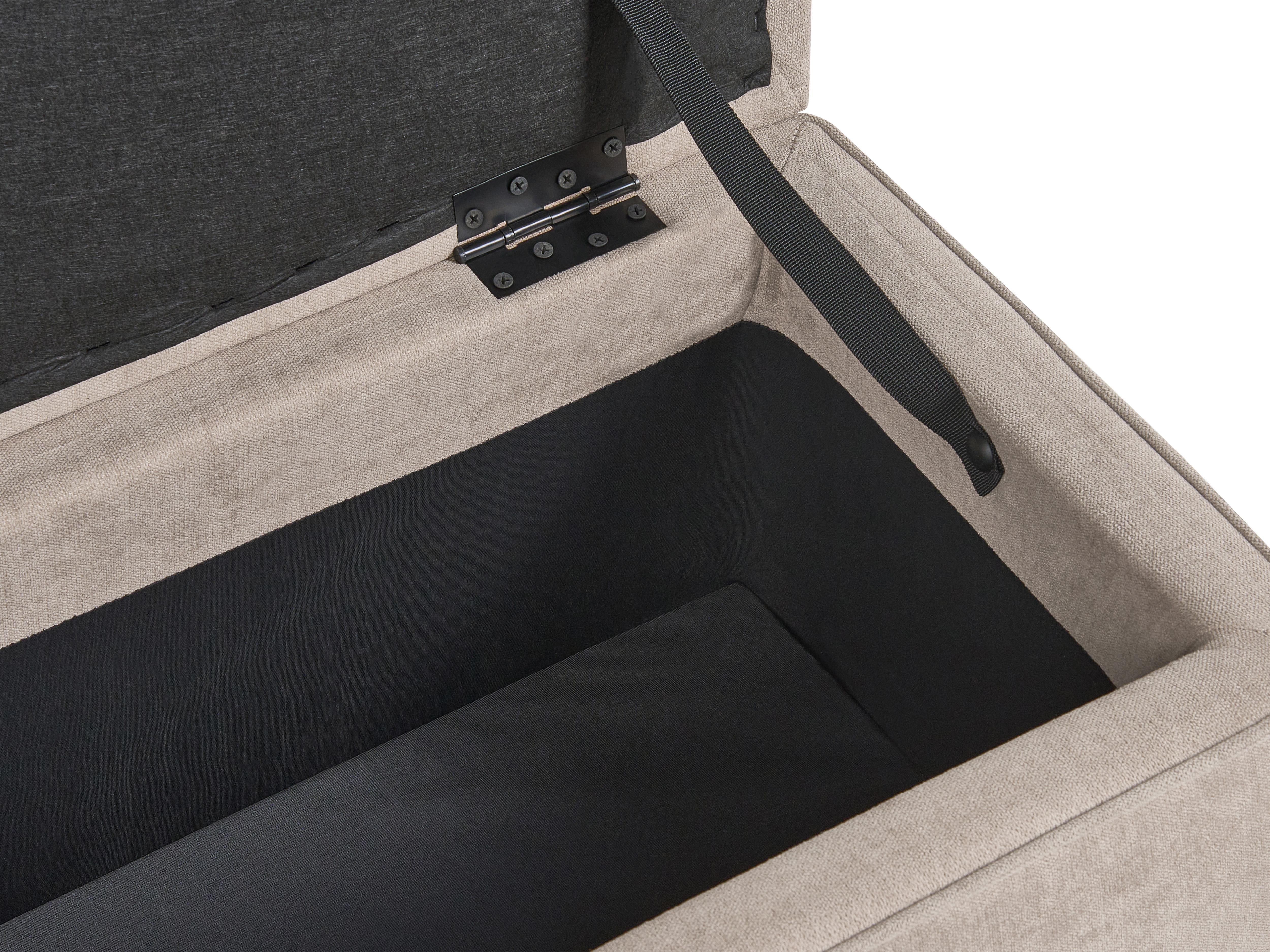 Bankje met opbergruimte ITHACA Stof Beige