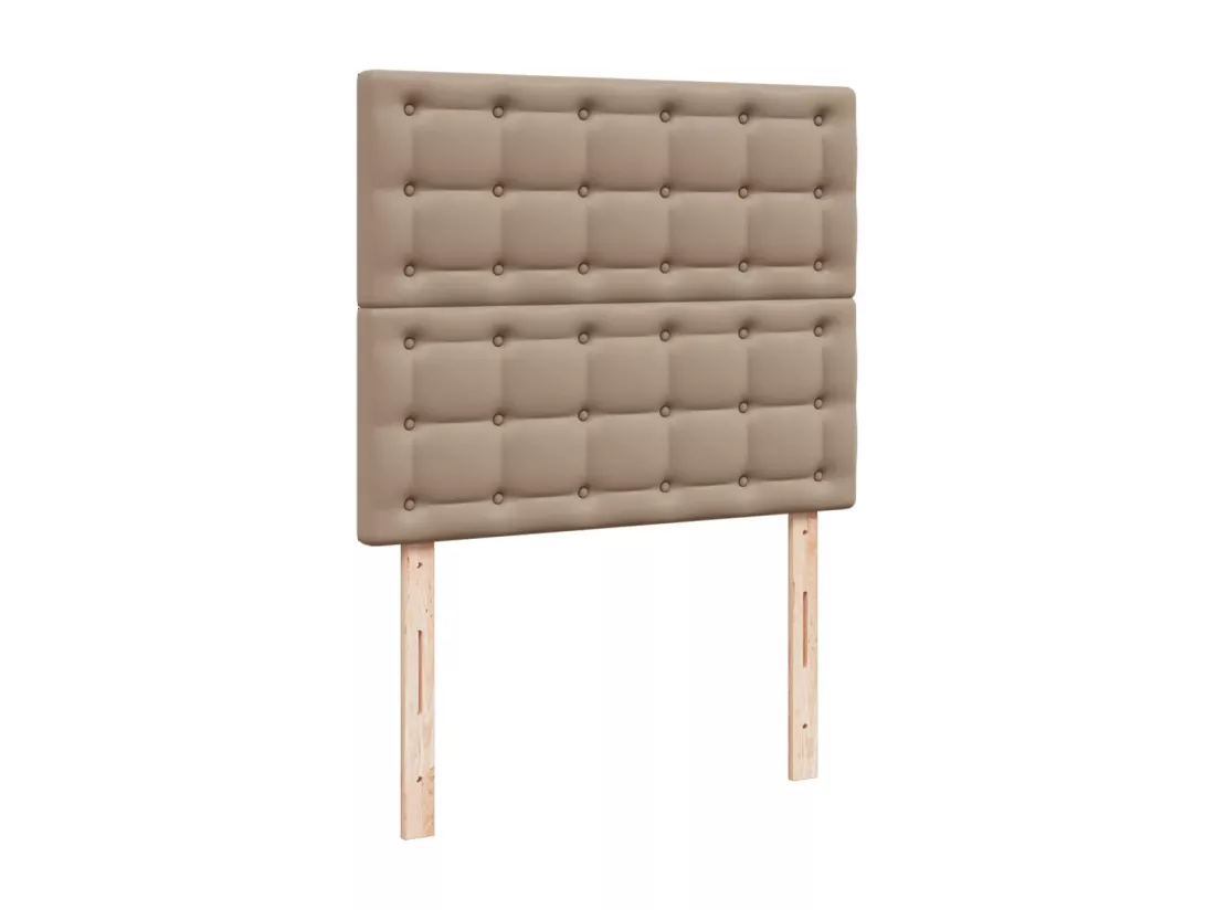 Sommier tapissier avec matelas Cappuccino 80x200 cm
