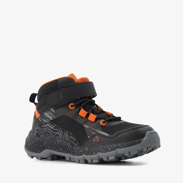 Blue Box hoge jongens sneakers zwart/oranje