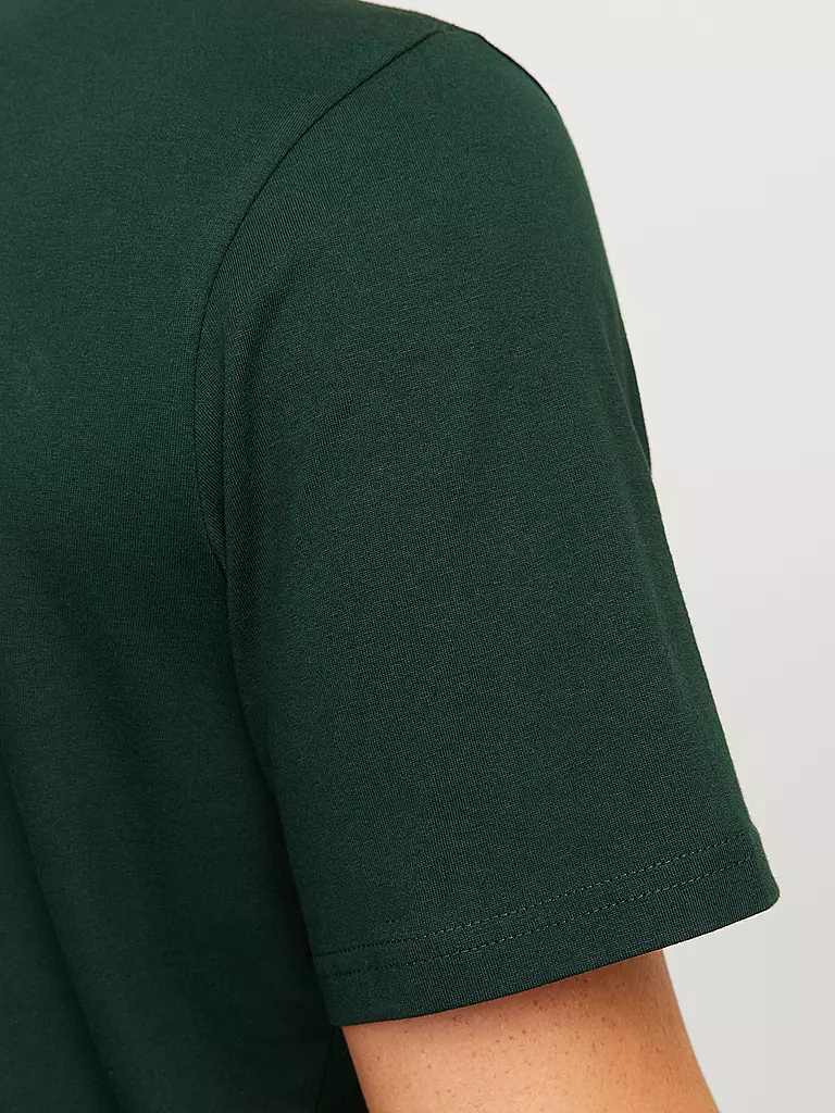 JACK & JONES T-Shirt JJXMAS dunkelgrün