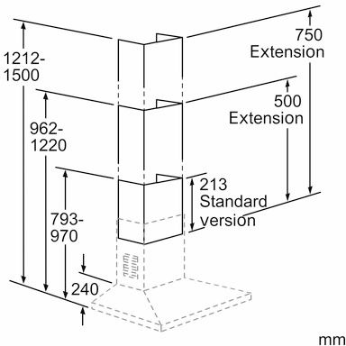 Extensão da chaminé 00704256DHZ1224