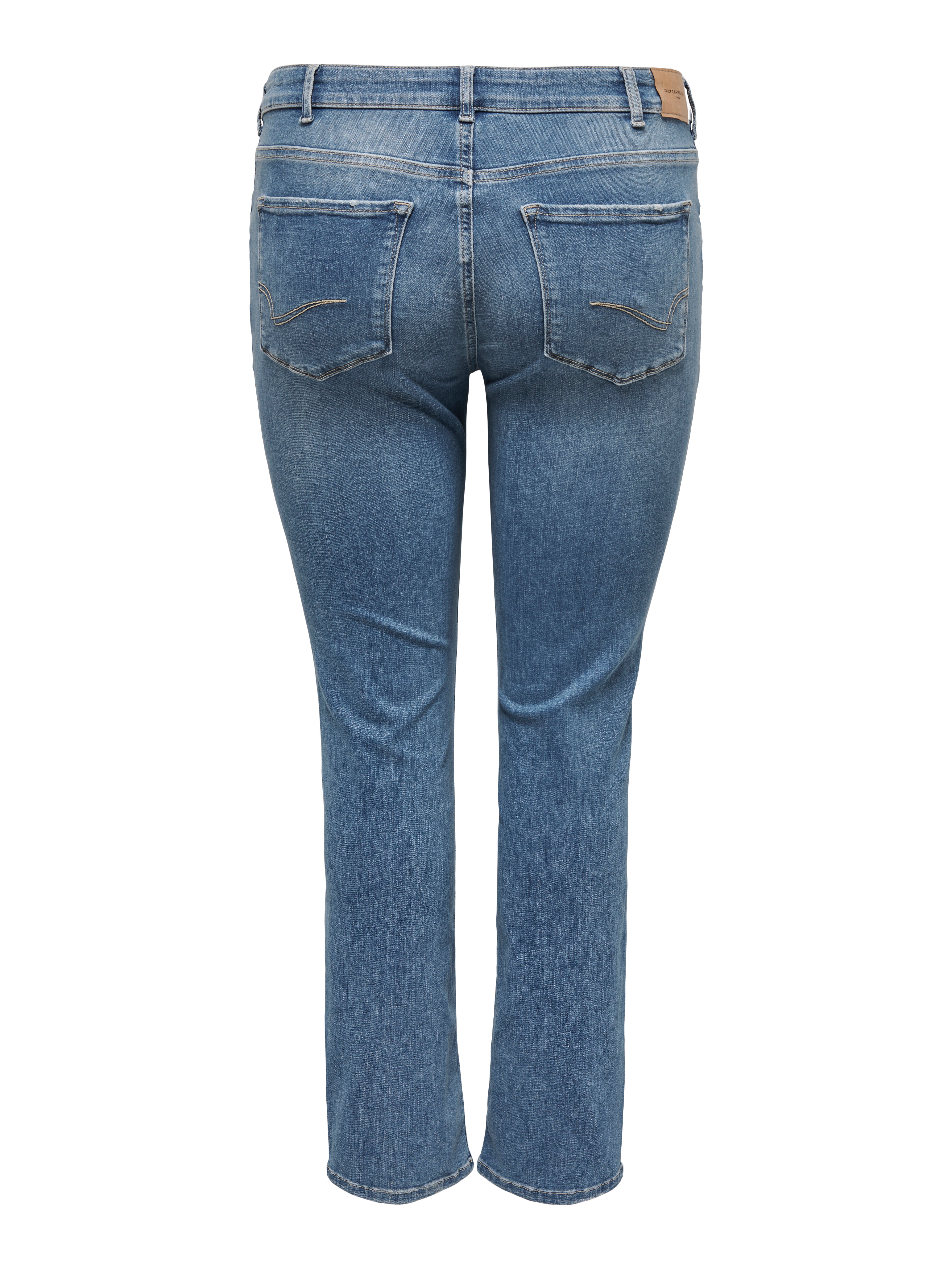 CARALICIA Mittlere Taille Gerade geschnitten Jeans Medium Blue Denim