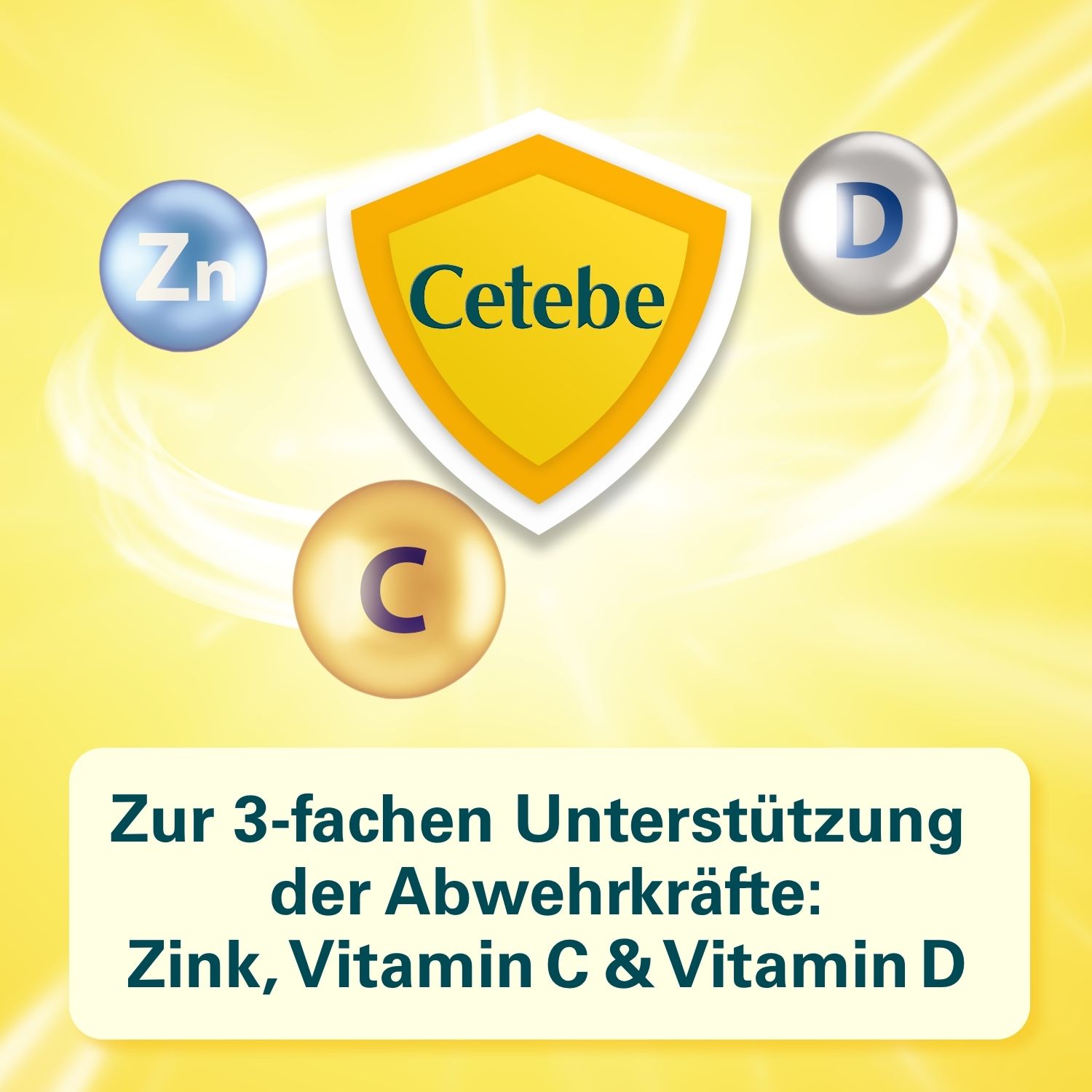 Cetebe® ABWEHR plus mit Vitamin C, Vitamin D3 und Zink