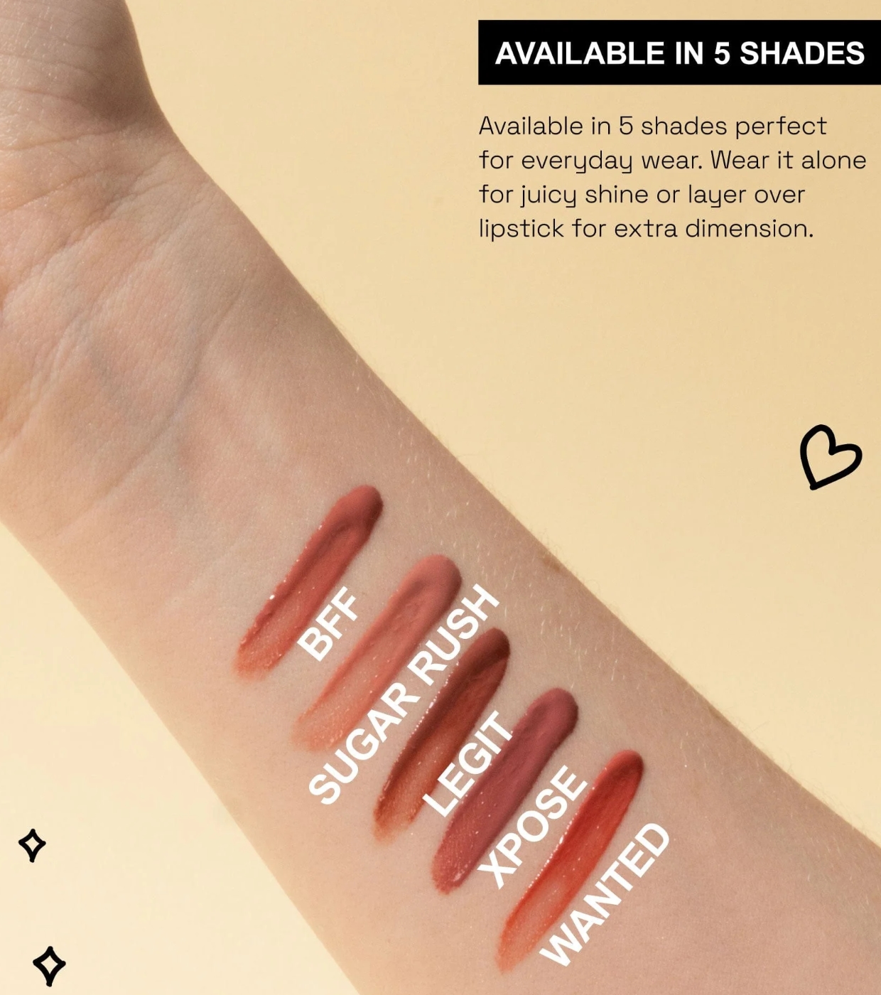 Technic Cosmetics - Brilho labial Peptide Pop - Wanted
