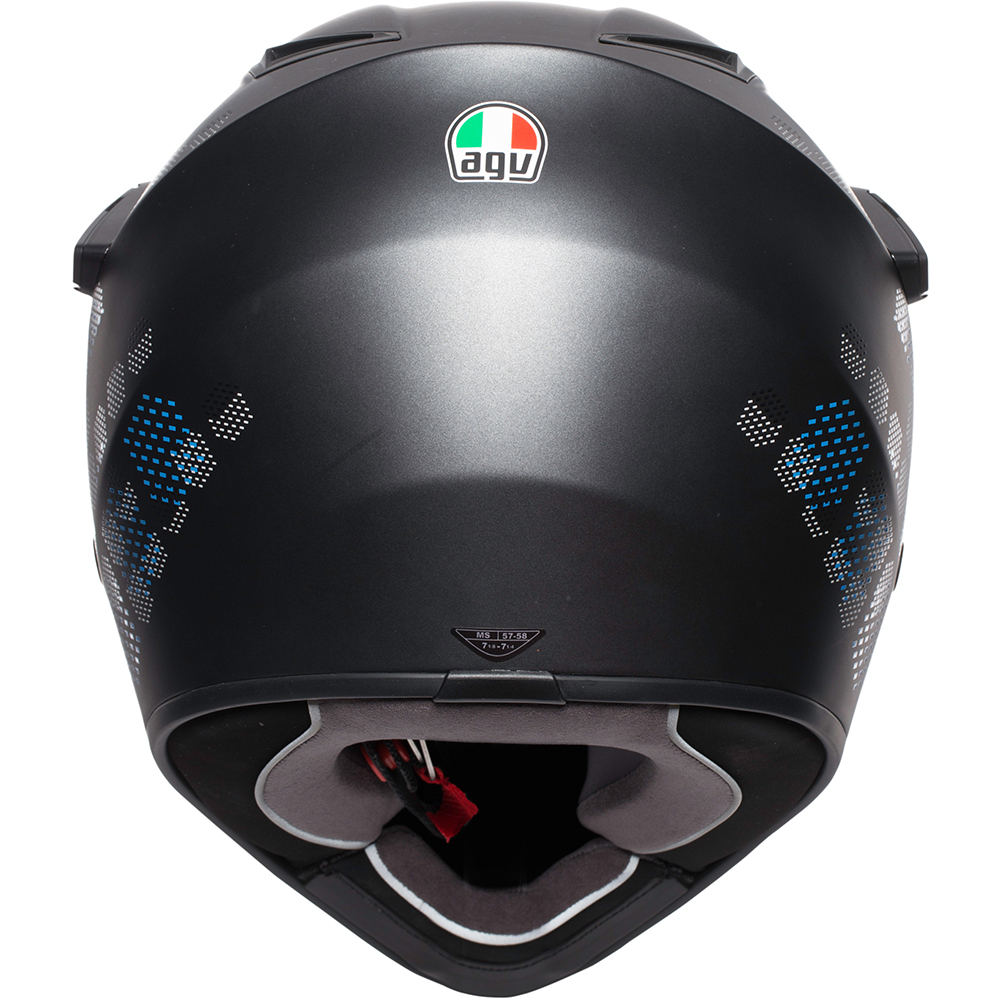 AGV - Casque AX9 Antartica Noir Mat / Bleu