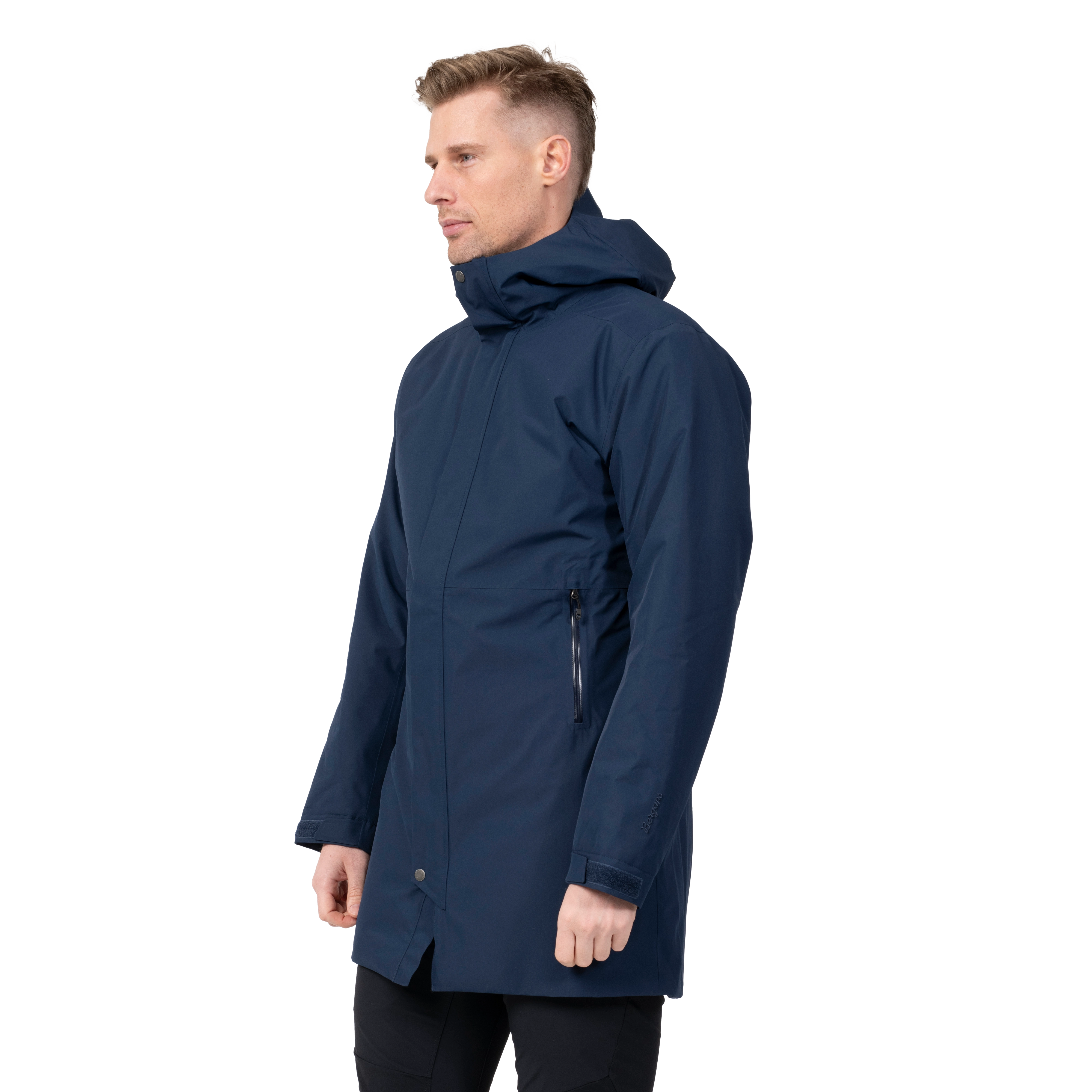 Urban Insulated Shell Coat Men Navy Blue