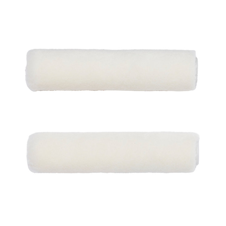 Lot 2 mini manchons laqueurs mohair vernis et peinture GoodHome 100mm