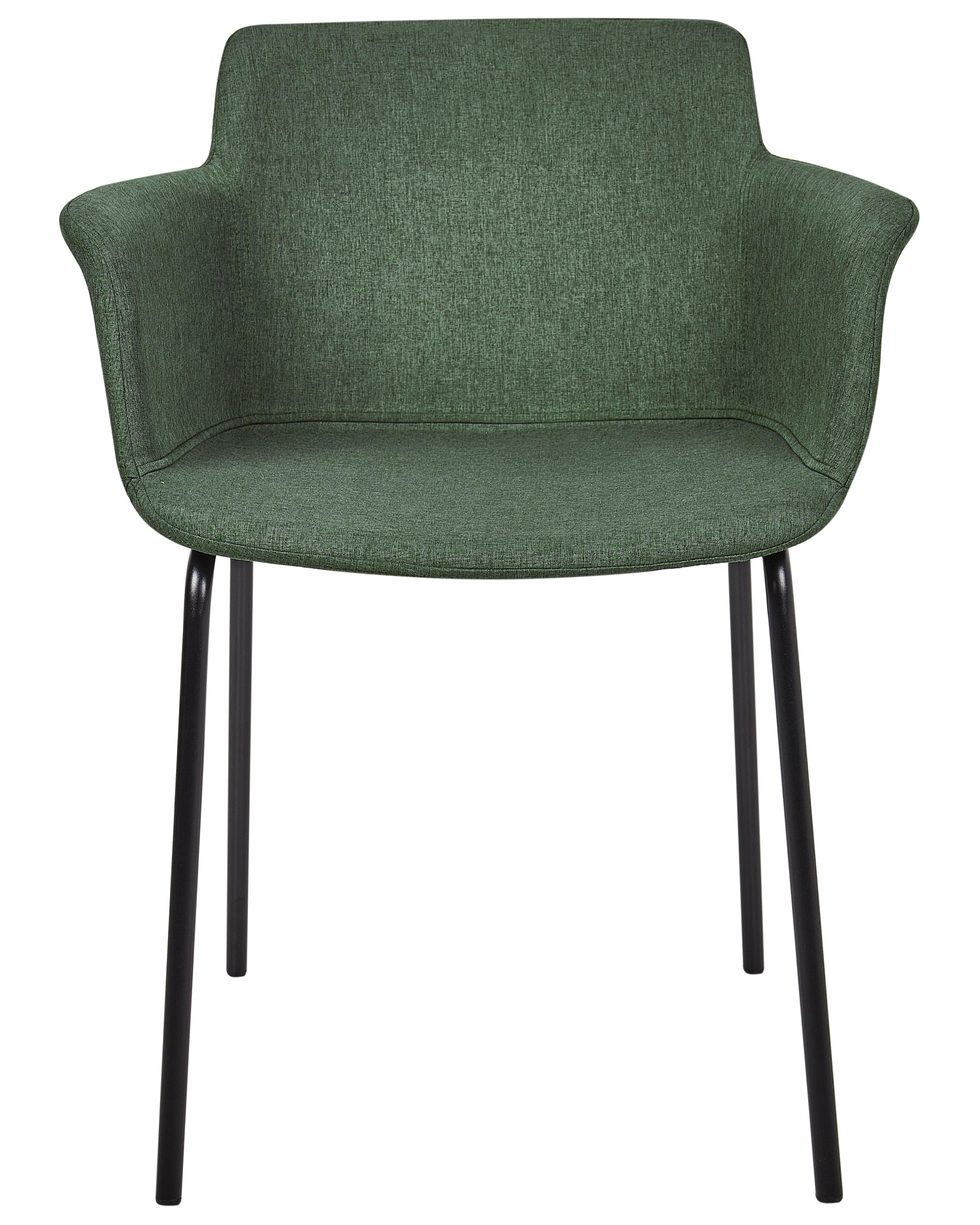 Set van 2 eetkamerstoelen BELFIELD Groen