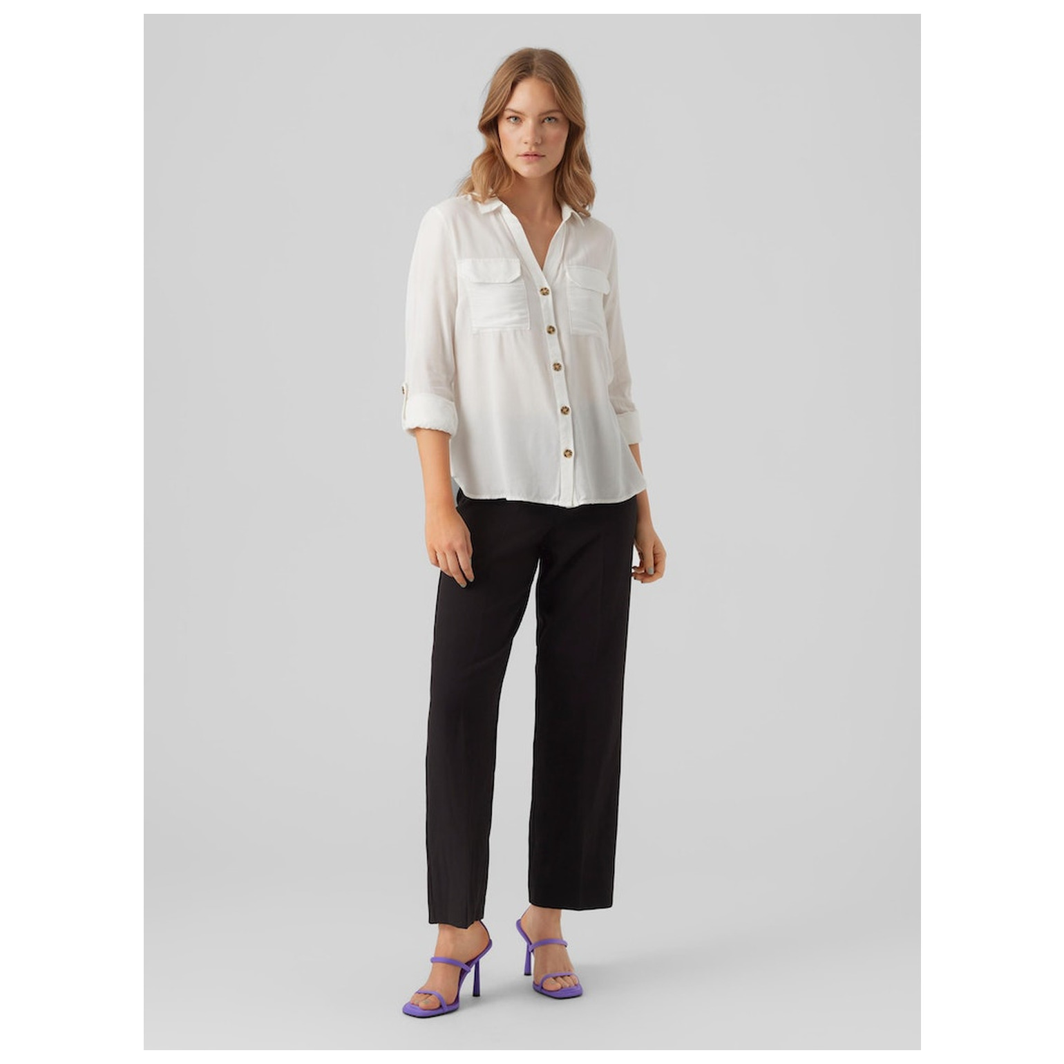 Vero Moda VMBUMPY L/S SHIRT NEW WVN NOOS